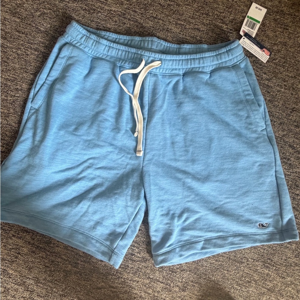 Vineyard Vines Men's Sky Blue Drawstring Athletic Shorts